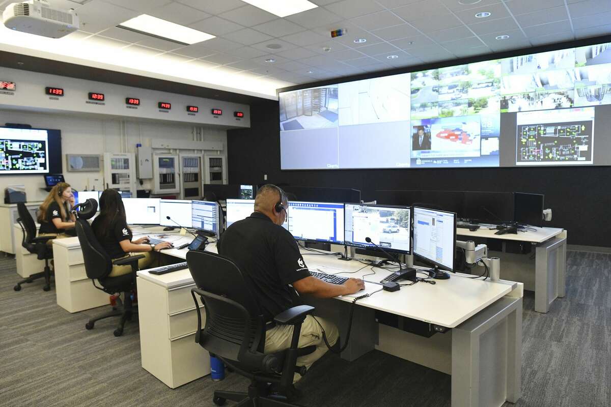 The USAA Unified Command Center, which monitors and responds to storms, power outages and other events, is located in a newly renovated space.