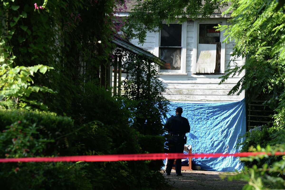Beaumont Police investigate Thursday's homicide at a home on Evalon Avenue early Friday morning. A body was found by the home's tenant around 8 p.m. when a broken window was discovered. A small fire was also reported. Photo taken Friday, 7/19/19