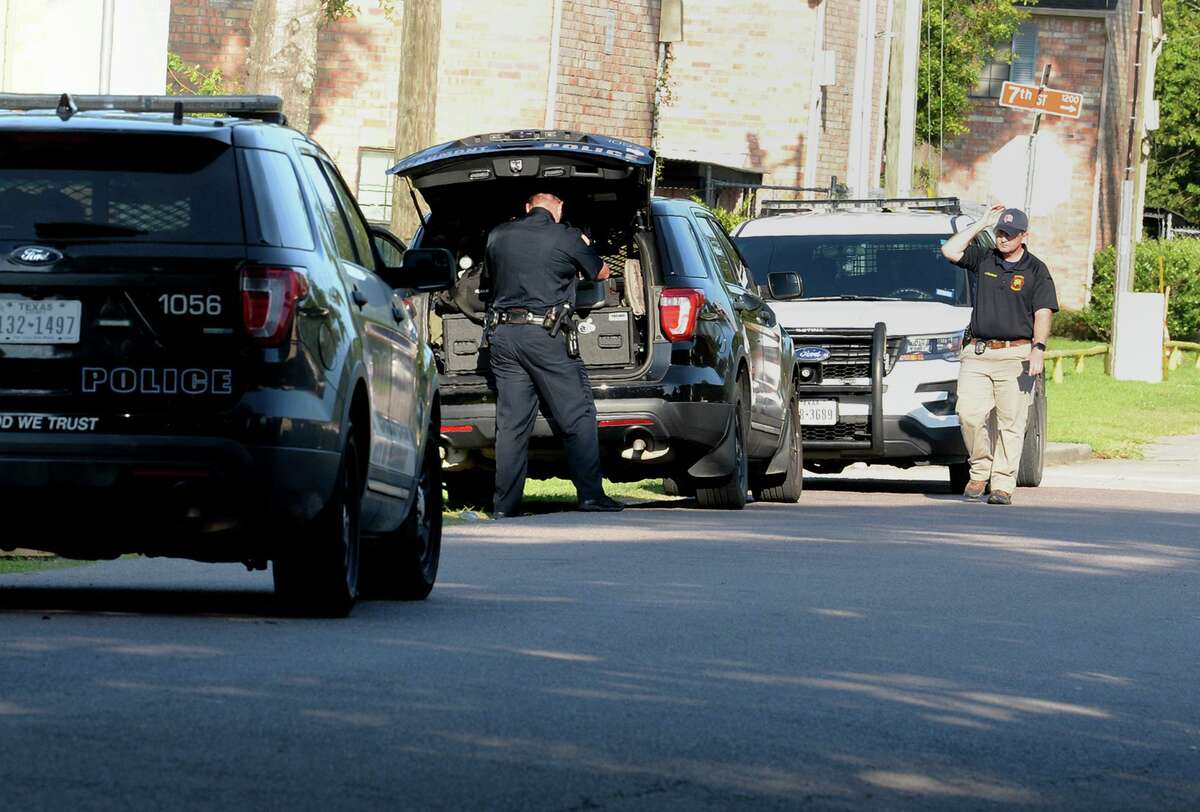 Beaumont Police investigate Thursday's homicide at a home on Evalon Avenue early Friday morning. A body was found by the home's tenant around 8 p.m. when a broken window was discovered. A small fire was also reported. Photo taken Friday, 7/19/19