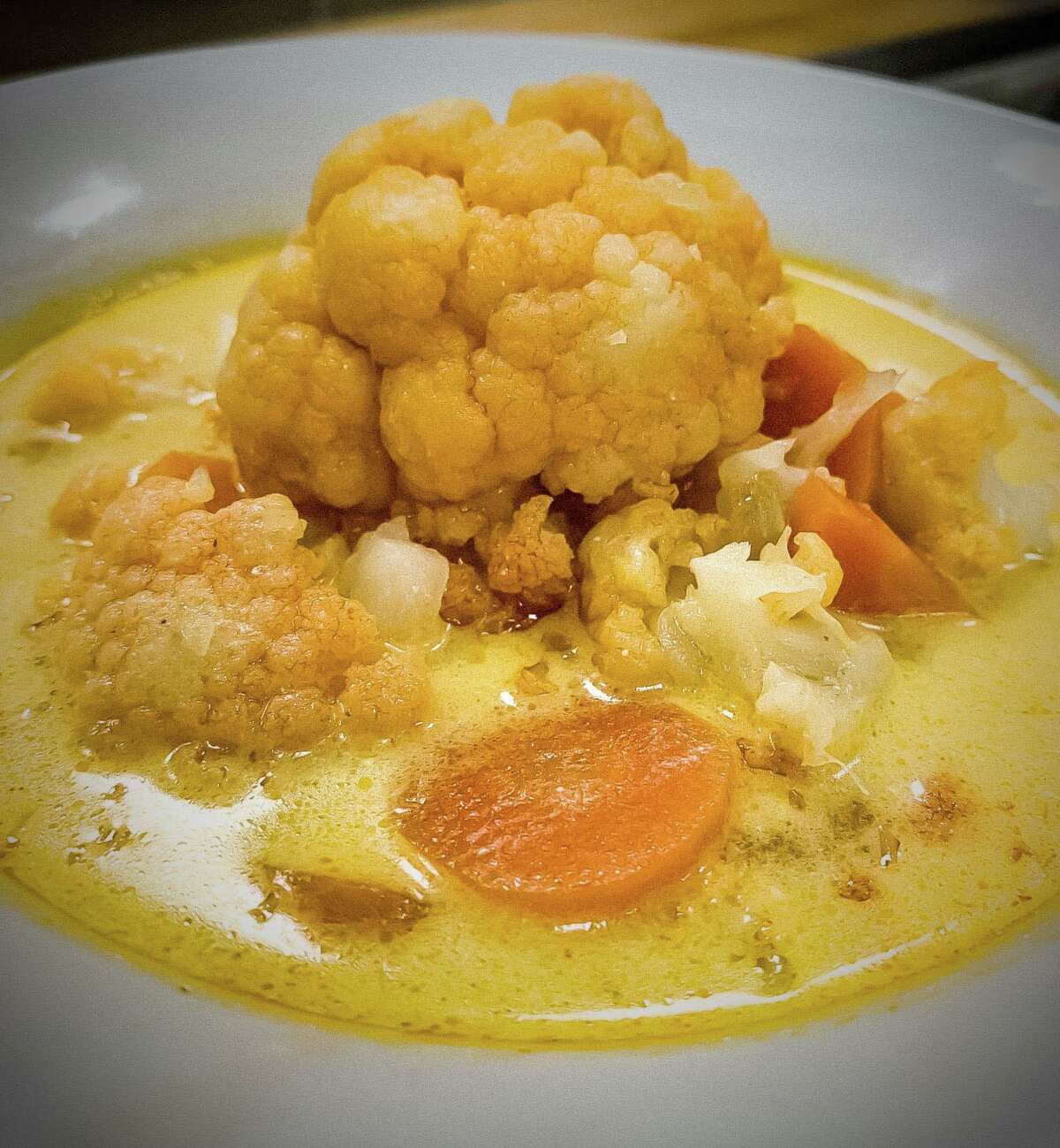 Hungarian cauliflower soup at the Hungarian Bistro.
