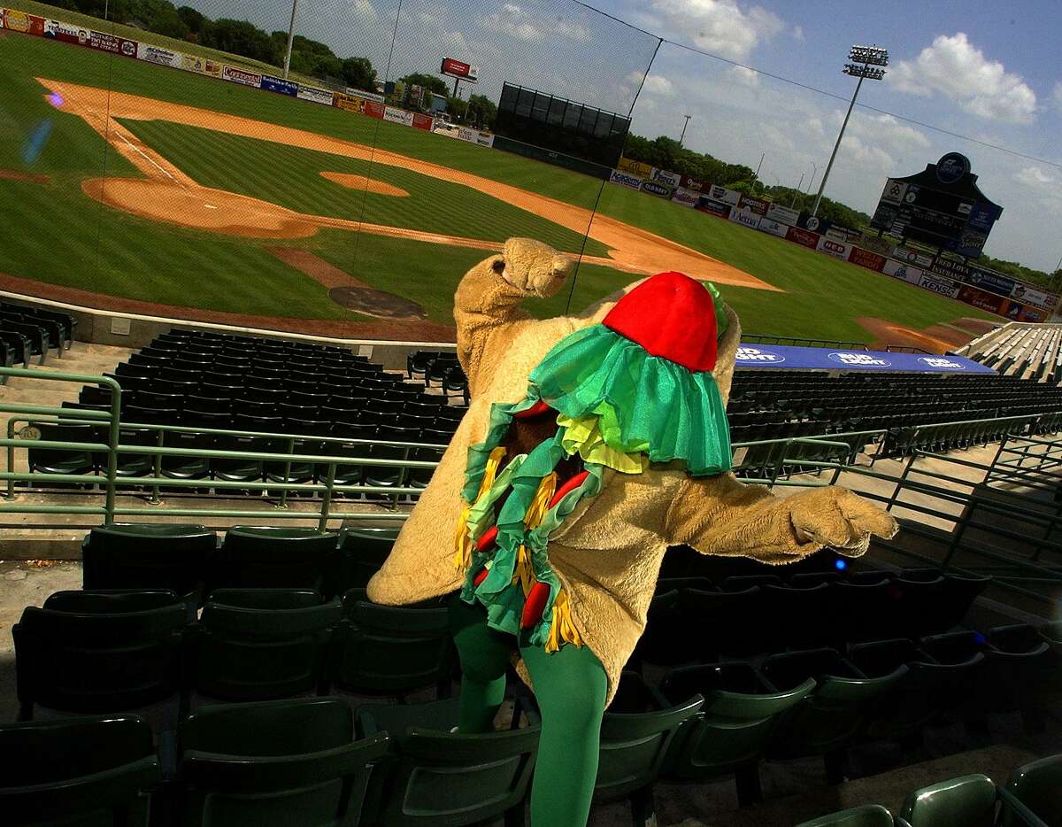 Henry the Puffy Taco, the unofficial mascot for the San Antonio Missions, has root, root, rooted for the home team since 1989.