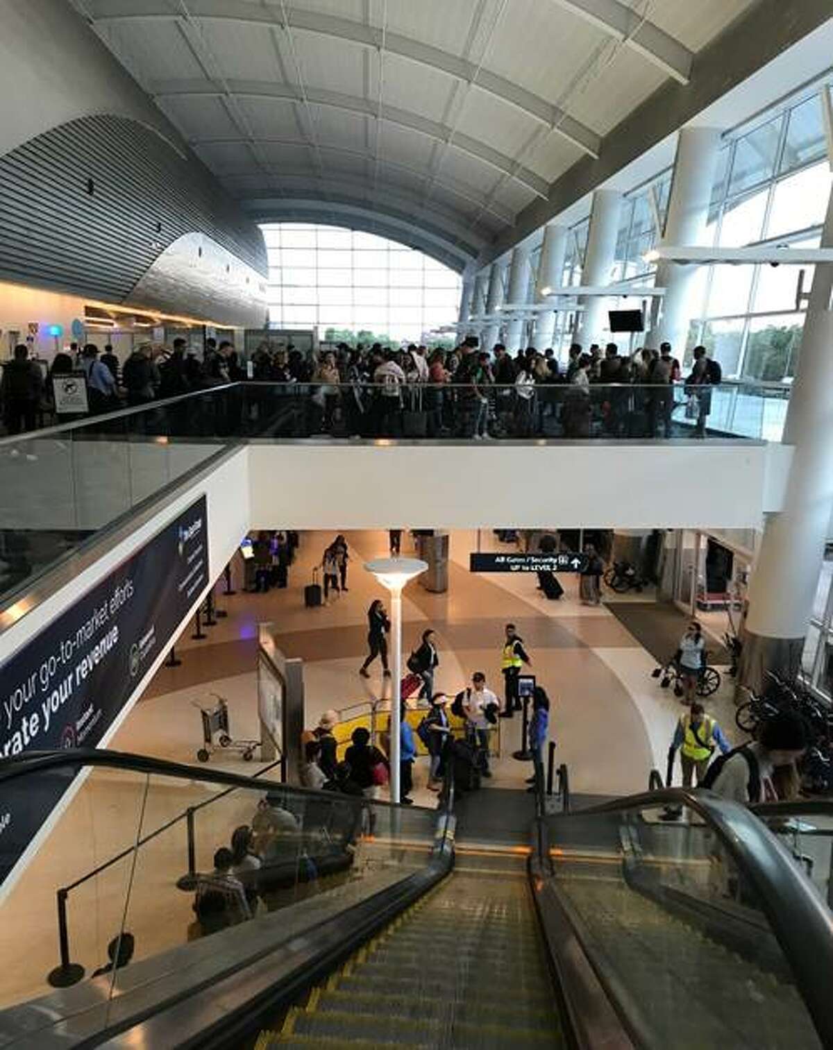 Long lines, hassles at the crack of dawn at the airport