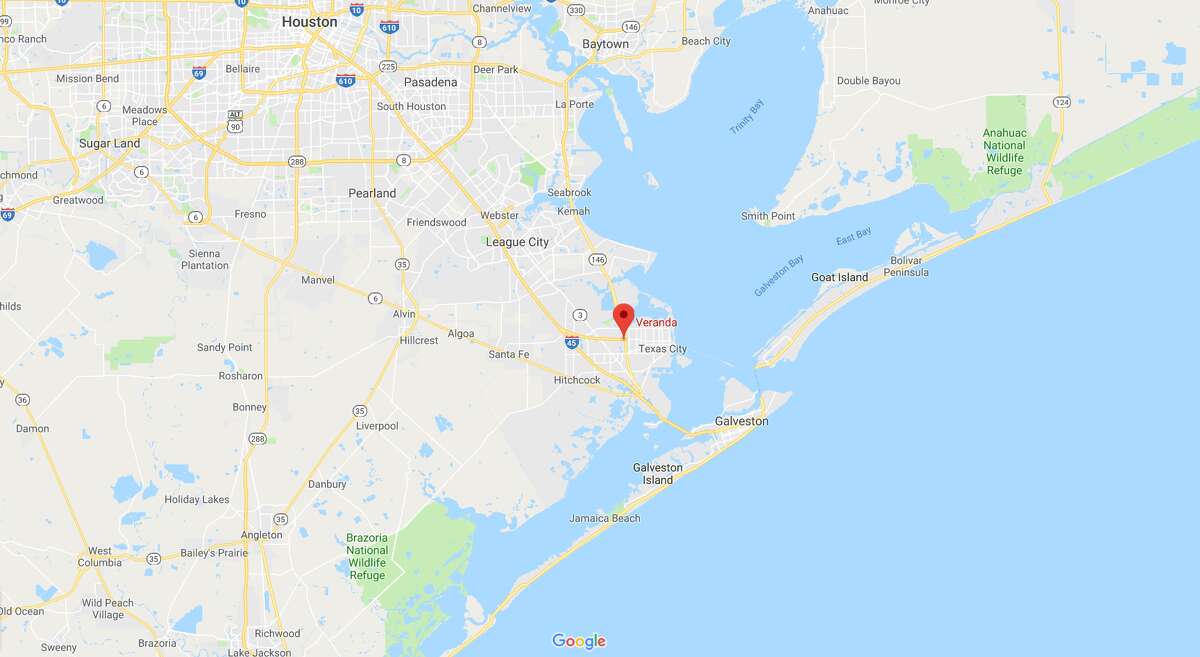 FILE - A screenshot of a Google Maps image of the Veranda Apartments in Texas City, Texas. Saturday, officials reported a child with autism had drowned in the apartment pool.