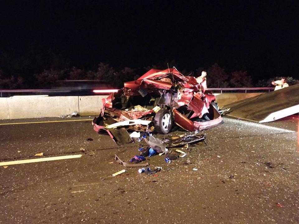 Crashed R8 Highway Multiple victims sent to hospital in Route 8 crash