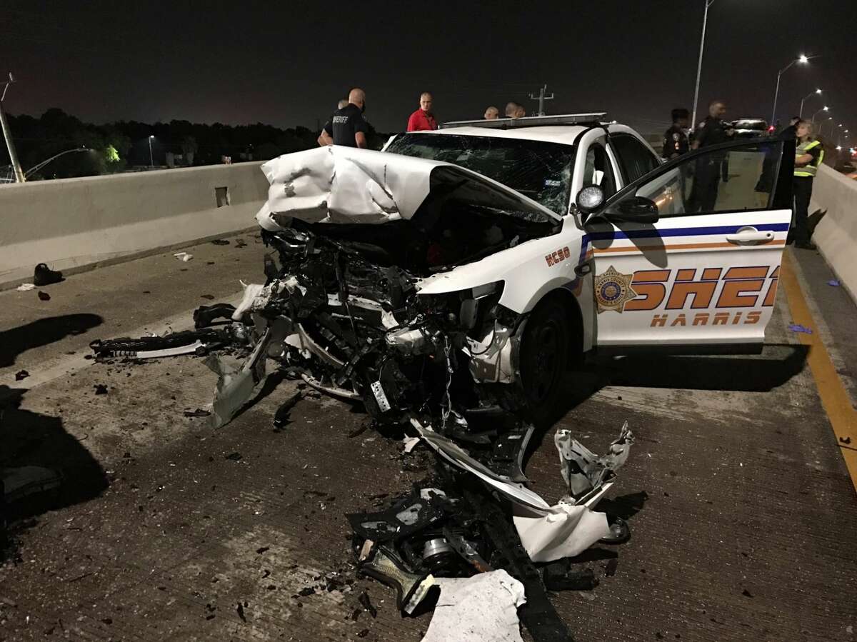 Suspect killed when drunken driver crashes into patrol car along
