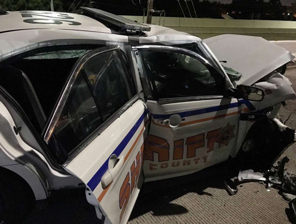 Suspect killed when drunken driver crashes into patrol car along