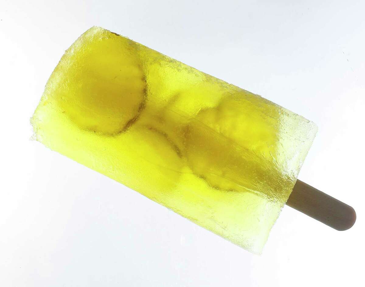 Pickle pops are simply frozen dill pickle brine with pickle chips; a puckery frozen treat.
