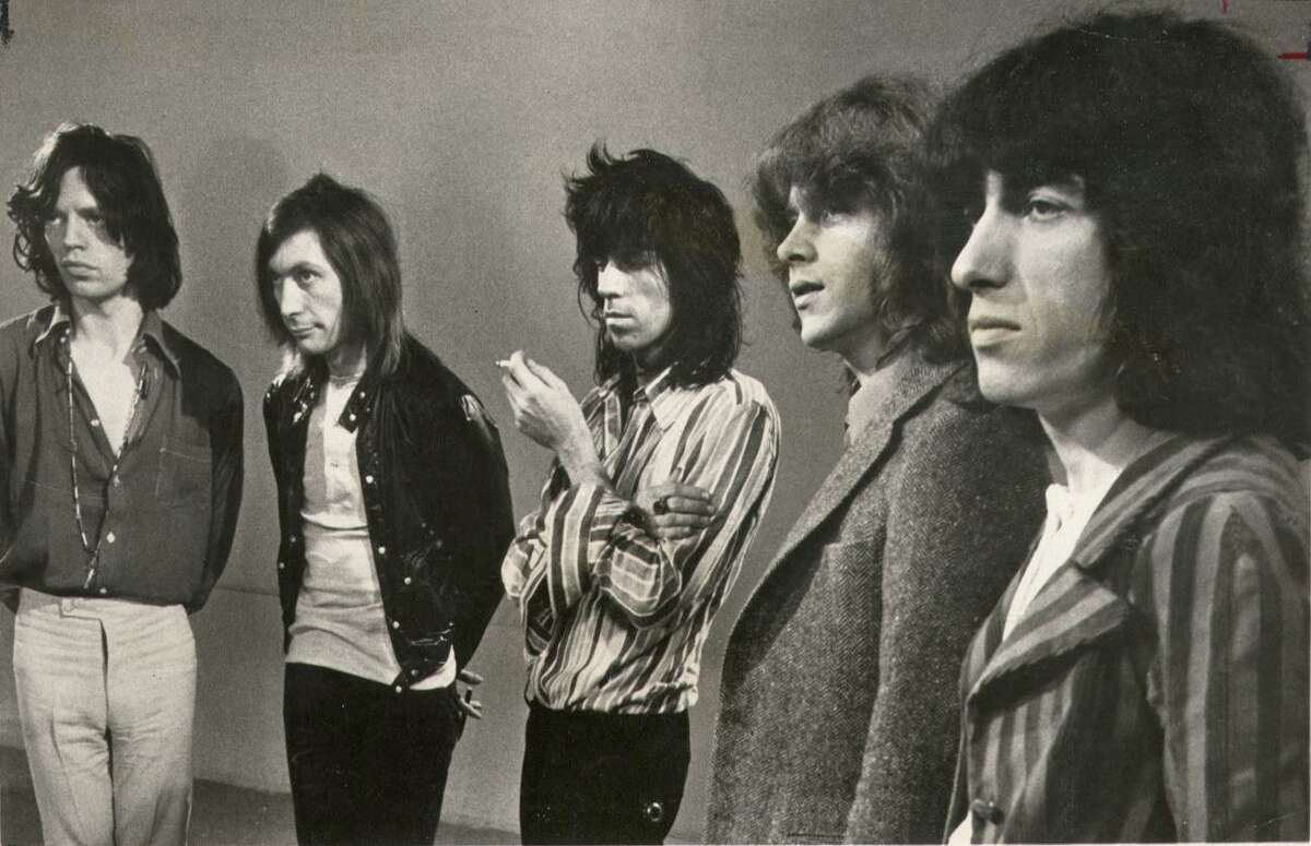 THE '70s: Jagger (from left), Watts, Richards and (right) Wyman were joined by Mick Taylor (second from right). Taylor replaced Brian Jones in the band.
