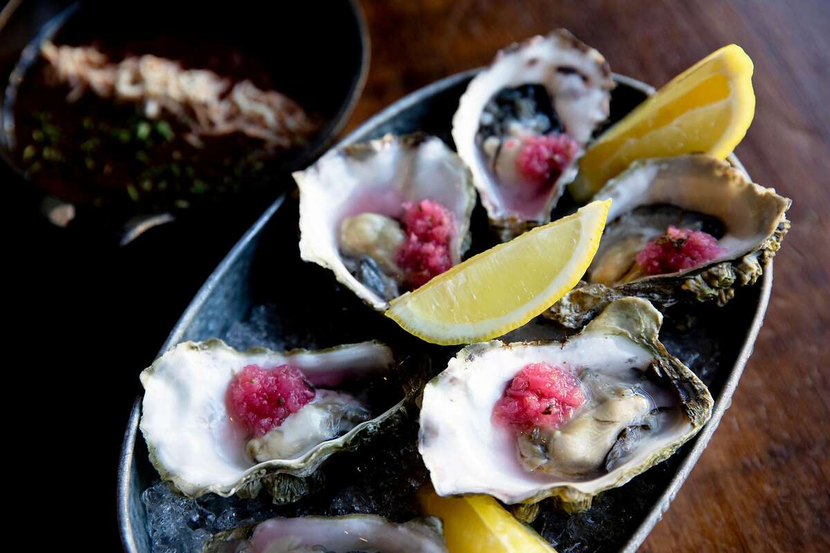The oysters at alaMar Kitchen & Bar, Thursday, July 18, 2019, in Oakland, Calif.