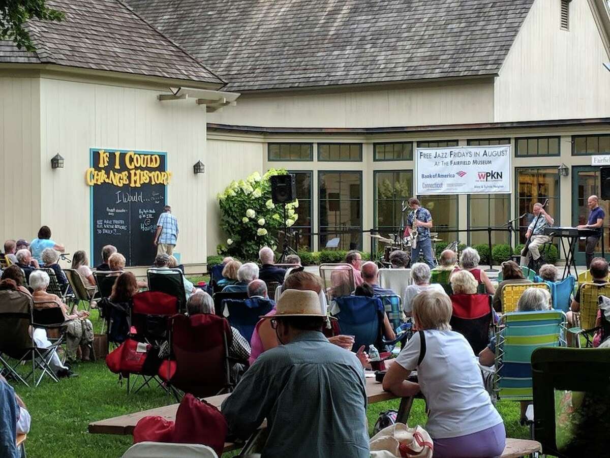 The concerts will take place on the patio of the Fairfield Museum.