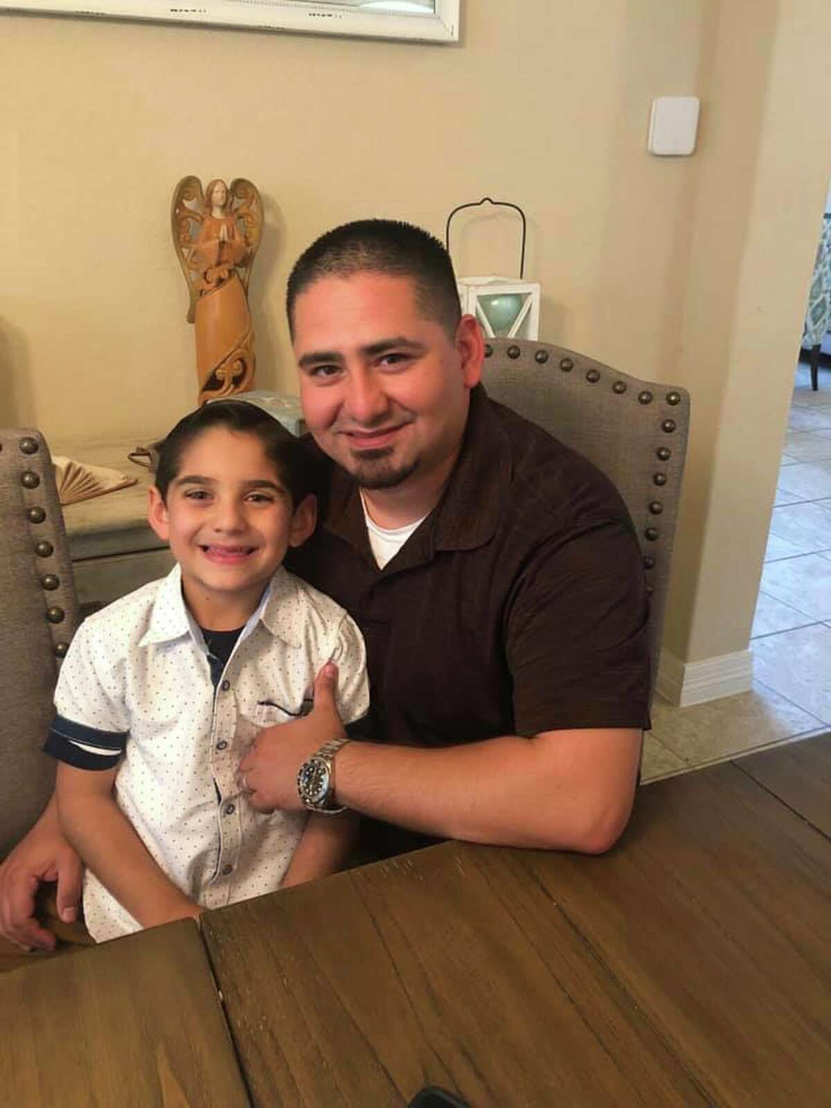 "When I asked him why he did it, he said, 'They fight for our country and protect us'," said Vega. 6-year-old Jace Vega with his father, Joe Vega.