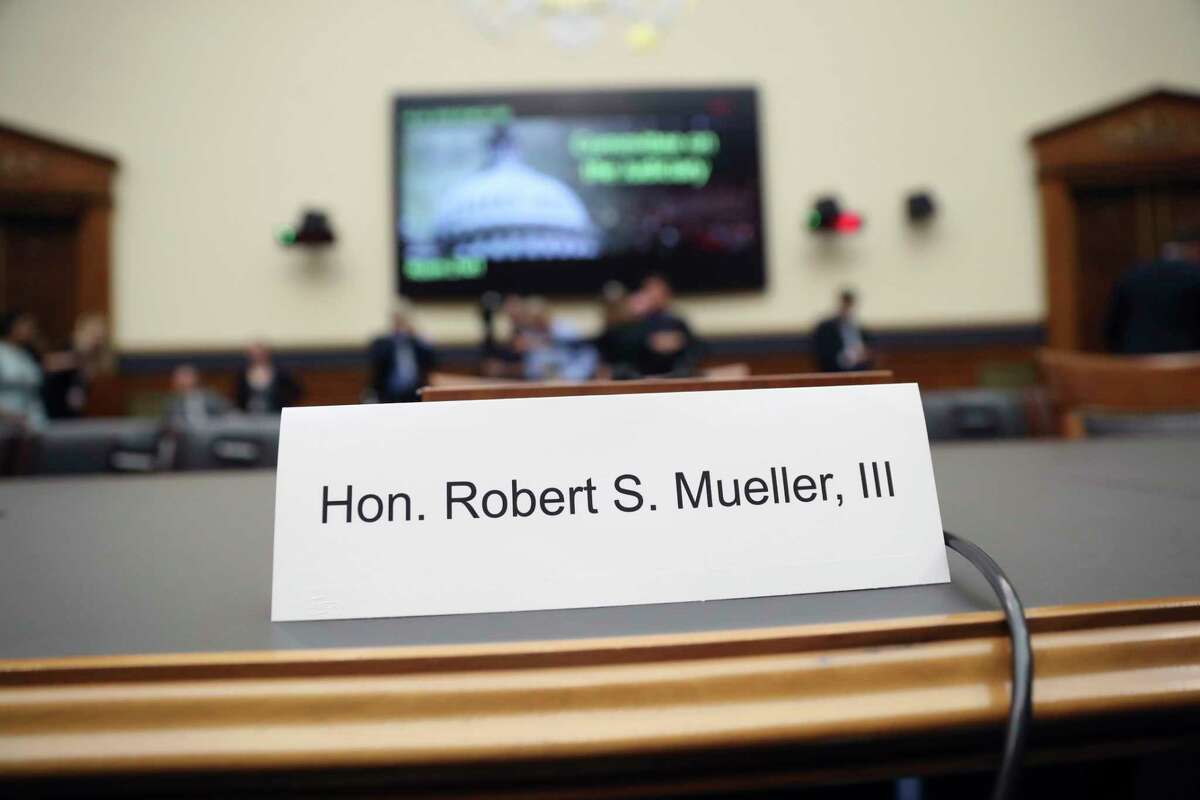 Former special counsel Robert Mueller, accompanied by his top aide in the investigation Aaron Zebley, will testify before the House Judiciary Committee hearing on his report on Russian election interference, on Capitol Hill, in Washington, Wednesday, July 24, 2019.