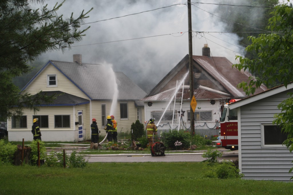Reed Point Fire HOUSE FIRE: Reed City firefighters battle blaze on Fifth Street
