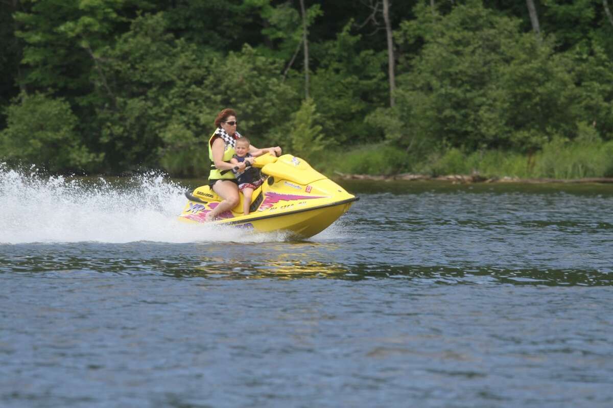 SPEEDING ALONG: Brower Park offers many opportunities for having fun on the water, such as Jet Skiing, tubing and fishing. (Pioneer photo/Nico Rubello)