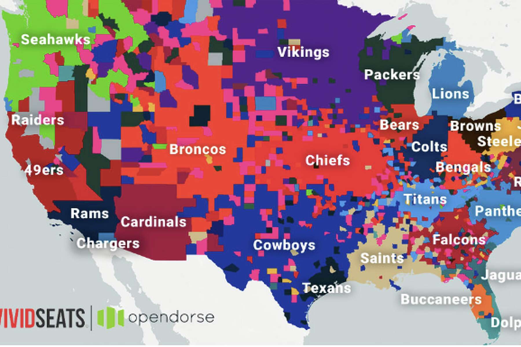 Raiders Just The Sixth-Most Popular Nfl Team In Las Vegas, Map Says