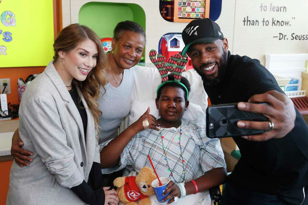 IMAGE DISTRIBUTED FOR DAIRY QUEEN- Ahead of this year's DQ® Miracle Treat Day fundraising event, professional dancers and TV personalities Stephen 'tWitch' Boss and Allison Holker Boss, as well as their kids Weslie and Maddox, visited a local DQ store to create Blizzard® Treats that were specially delivered to the patients, families and staff at Cohen Children's Medical Center, Wednesday, July 24, 2019 in Queens, New York. Thursday, July 25th is the 14th annual DQ Miracle Treat Day, where $1 or more from every Blizzard Treat sold at participating DQ locations will be donated to Children's Miracle Network Hospitals in communities across the U.S. (Jason DeCrow/AP Images for Dairy Queen)