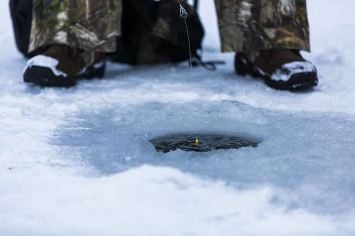 Warm weather has eliminated most ice fishing locations. (Pioneer photo/Justin McKee)