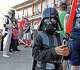 Five-year-old Giovanni Barboza of Amsterdam joins in the spirit of Star Wars Night during the ValleyCats vs. Staten Island game at Joe Bruno Stadium in Troy Saturday Aug. 18, 2012. (John Carl D'Annibale / Times Union)