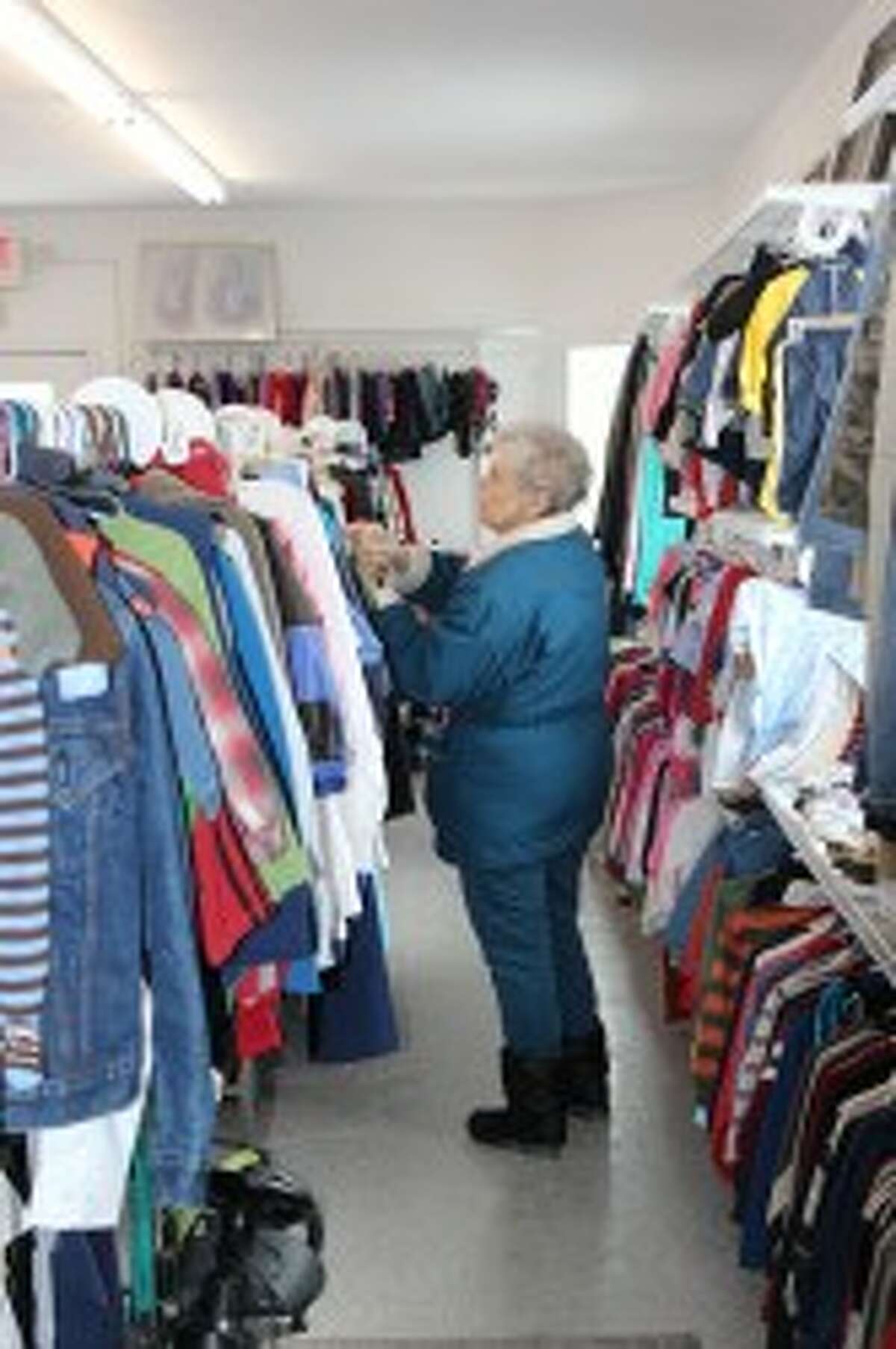 SAAVYSHOPPER: Customers frequent the local St. Vincent de Paul to find clothing, housewares, shoes, books and bedding at low prices starting at $2. (Pioneer photos/ Lauren Gentile)