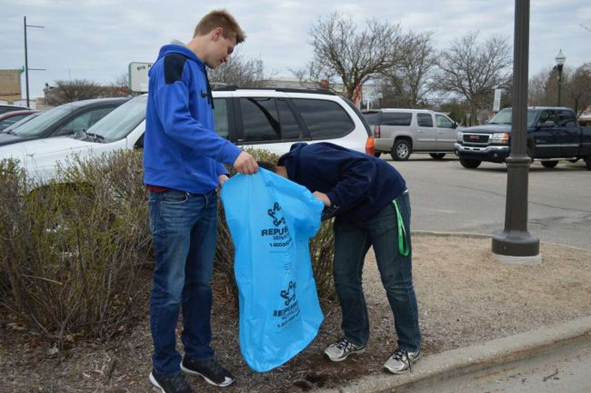 The 29th annual citywide clean-up is scheduled for 9 to 11 a.m. on Saturday, May 4. People interested in participating can pick up trash bags and gloves at Big Rapids City Hall, and are encouraged to pick up as much litter around the city during this time as possible. (Pioneer file photo)