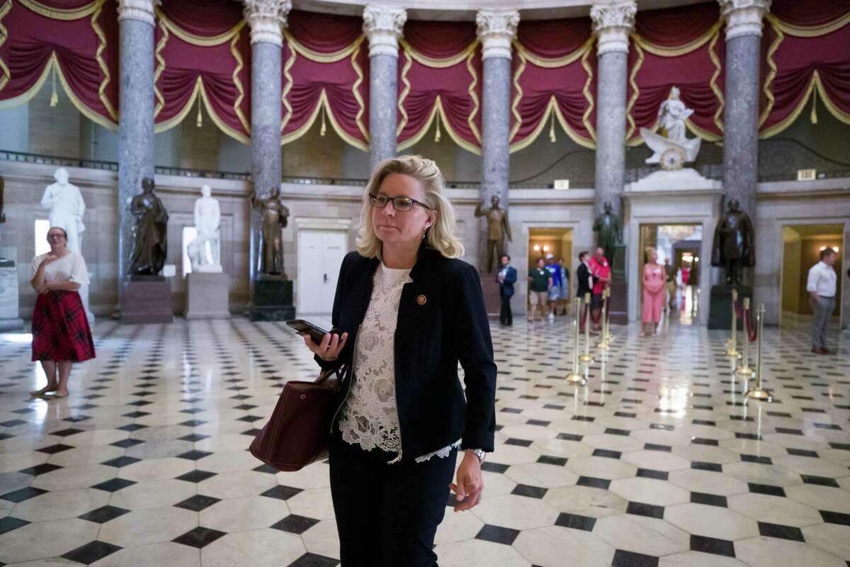 Rep. Liz Cheney, R-Wy., heads to the House floor for a vote in 2019. Cheney rightly refuses to play by the dumb rule insisted on by MAGA and Never-Trump Republicans: that the only two options are to submit to the president totally or to oppose him totally.