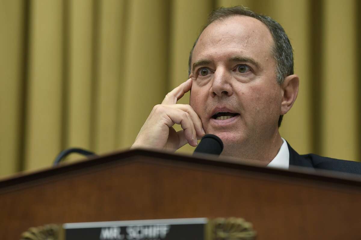 House Intelligence Committee Chairman Adam Schiff, D-Calif., speaks during a hearing with former special counsel Robert Mueller on Capitol Hill in Washington, Wednesday, July 24, 2019. Mueller testified on his report on Russian election interference. (AP Photo/Susan Walsh)