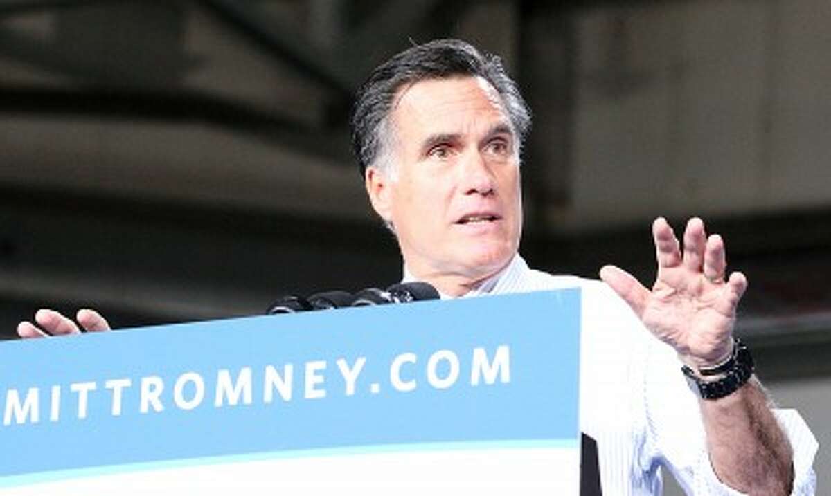 HITTING THE CAMPAIGN TRAIL: Republican presidential candidate Mitt Romney speaks at a campaign event at the University of Miami on Wednesday, in Coral Gables, Fla. (MCT photo)