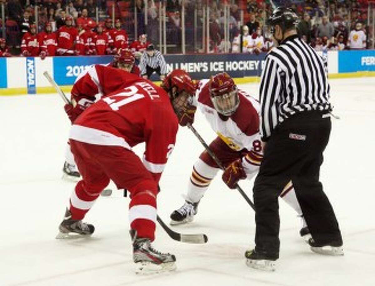 REMATCH: Ferris State’s hockey team will battle Cornell in the Florida College Hockey Classic after facing the Big Red in last season’s Midwest Regional Championship. (Pioneer file photo)