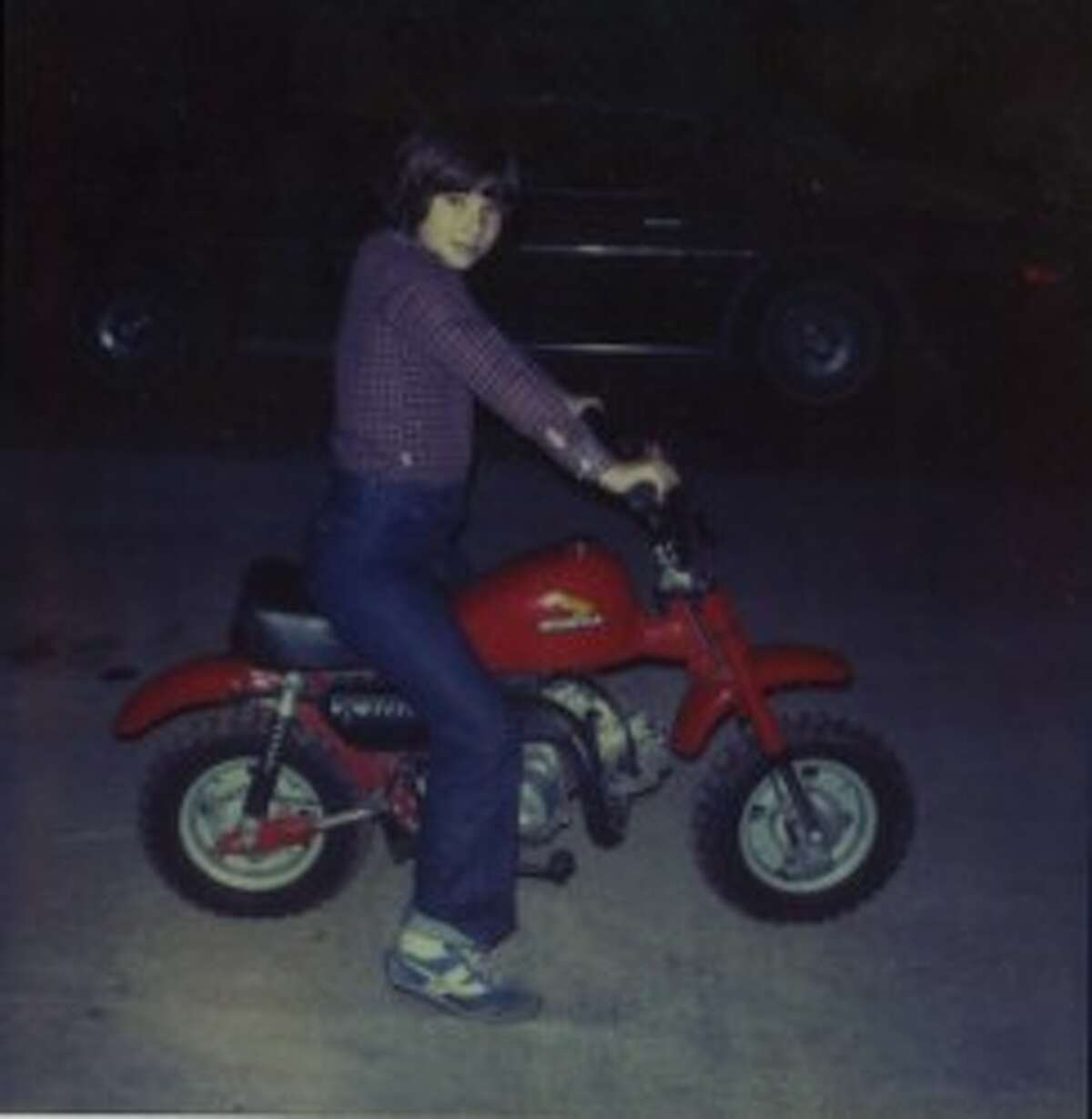 THE BIKE: Cyndie Walters rides her bike the morning after she purchased it for $500 in 1981. (Courtesy photo)