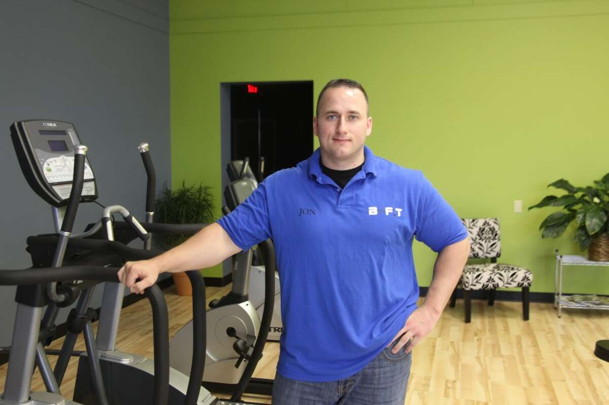 FITNESS: Owner Jonathon Beagle stands inside BeagleFIT, his fitness center located at 14299 Northland Drive in Big Rapids Township.