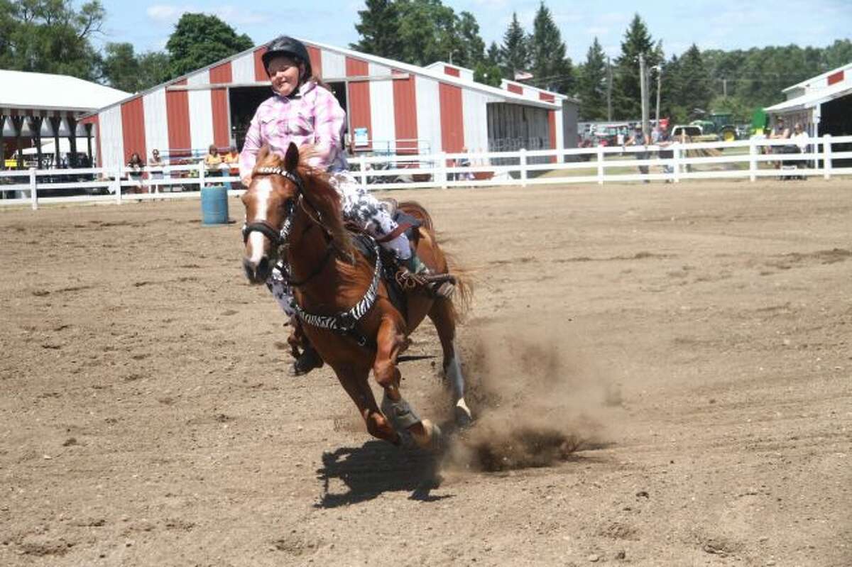 The Gymkhana class began at 8 a.m. Saturday and lasted most of the day at the Mecosta County Agricultural Free Fair. (Pioneer Photo/Brianne Twiddy)