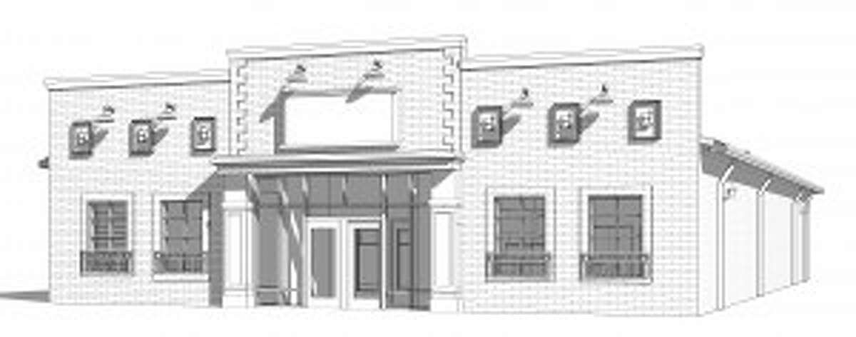 DRAWING: A drawing shows what the new Martz and Shapley Pharmacy will look like. The new location is at 101 Maple St.