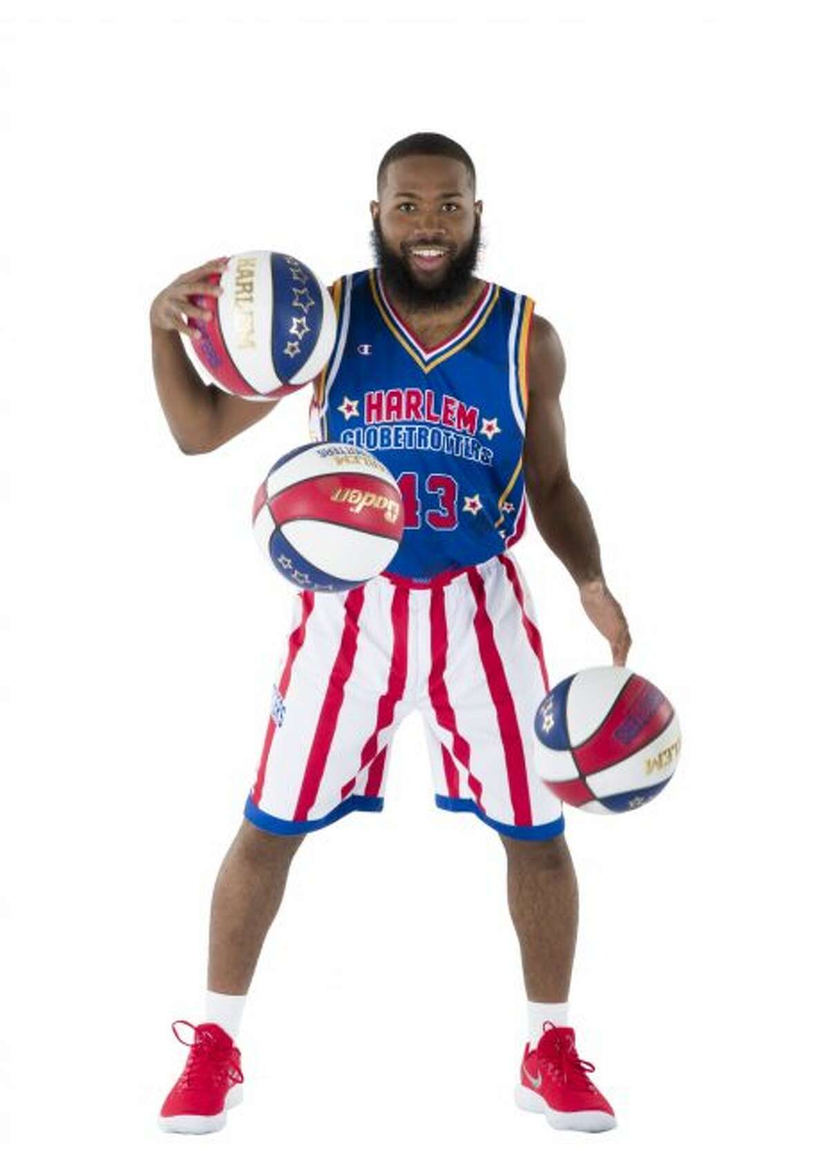 Speedy Artis and the Globetrotters are ready to perform on Sunday at Wink Arena. (Couresy photo)
