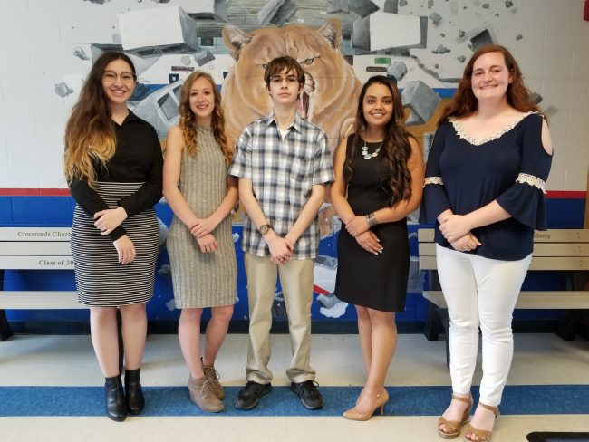 Crossroads Charter Academy names top five seniors