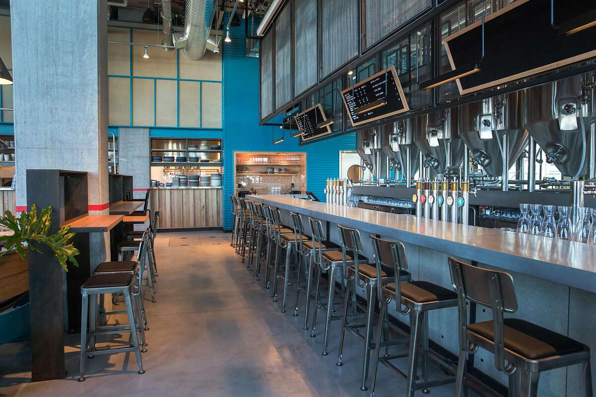 Interior space of Little Creatures Brewery a new brewery opening in San Francisco's Mission Bay neighborhood on Friday July 26. The project comes via an Australian beer company called Little Creatures. On Tuesday, July 23, 2019. San Francisco, Calif.