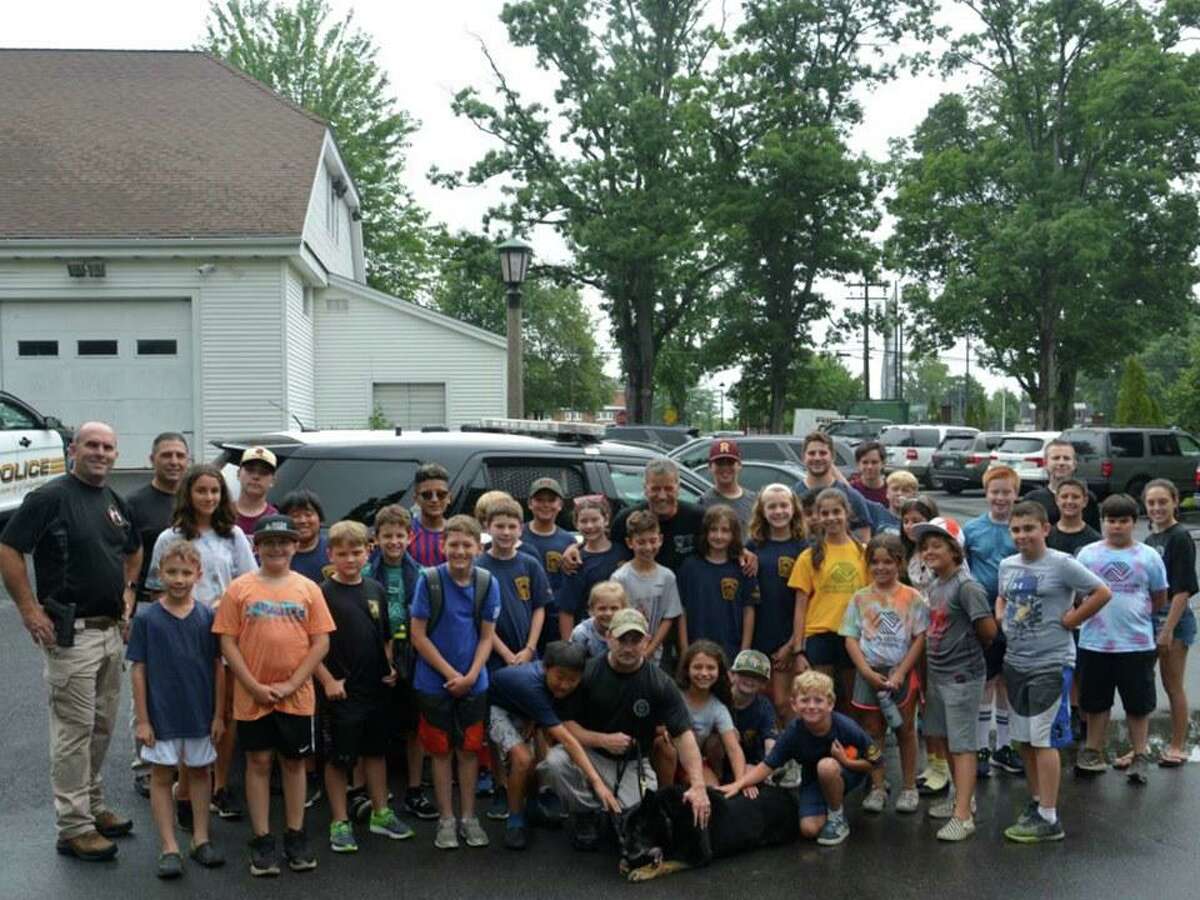 The Ridgefield Police Department hosted its annual Junior Police Academy in the middle of July. During the weeklong summer program, campers from the Boys and Girls Club of Ridgefield visit police headquarters to learn what cops do on a daily basis. Exhibits included crime scene investigation, accident reconstruction, laser/ and radar training, and a K9 demonstration with police dog Loki.