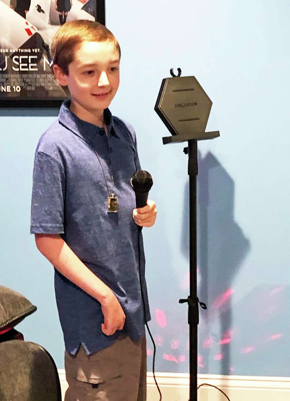 East Hampton resident Danny Sullivan, 10, who has leukemia, is a movie fanatic who hoped for a basement makeover in his new home that would transform the basement into the place of his dreams. Make-A-Wish Connecticut made his desire a reality Thursday evening in front of family, friends and community members.