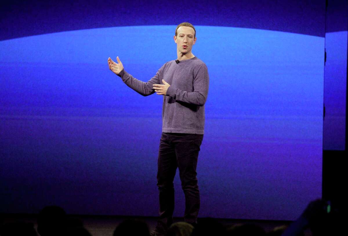 FILE - In this Tuesday, April 30, 2019 file photo, Facebook CEO Mark Zuckerberg makes the keynote speech at F8, the Facebook's developer conference in San Jose, Calif. Michelle Richardson, director of privacy and data for the Center for Democracy and Technology, said it's possible that accountability measures imposed in July 2019 on Facebook CEO Mark Zuckerberg, who must personally certify compliance, may give the company pause before launching new services that could threaten users' privacy or data security. (AP Photo/Tony Avelar)