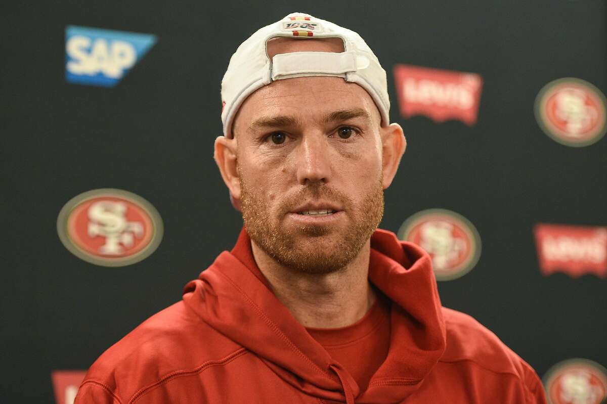 SANTA CLARA, CA - DECEMBER 24: San Francisco 49ers place kicker Robbie  Gould (9) gets congratulations from San Francisco 49ers offensive tackle  Colton McKivitz (68) after scoring a field goal during the