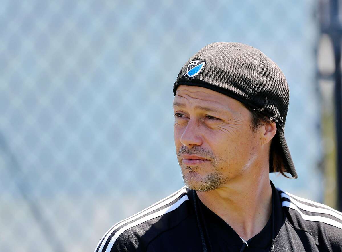 San Jose Earthquakes head coach Matias Almeyda, is photographed after practice at the Ayala Stadium practice field in San Jose, Calif., on July 26, 2019.