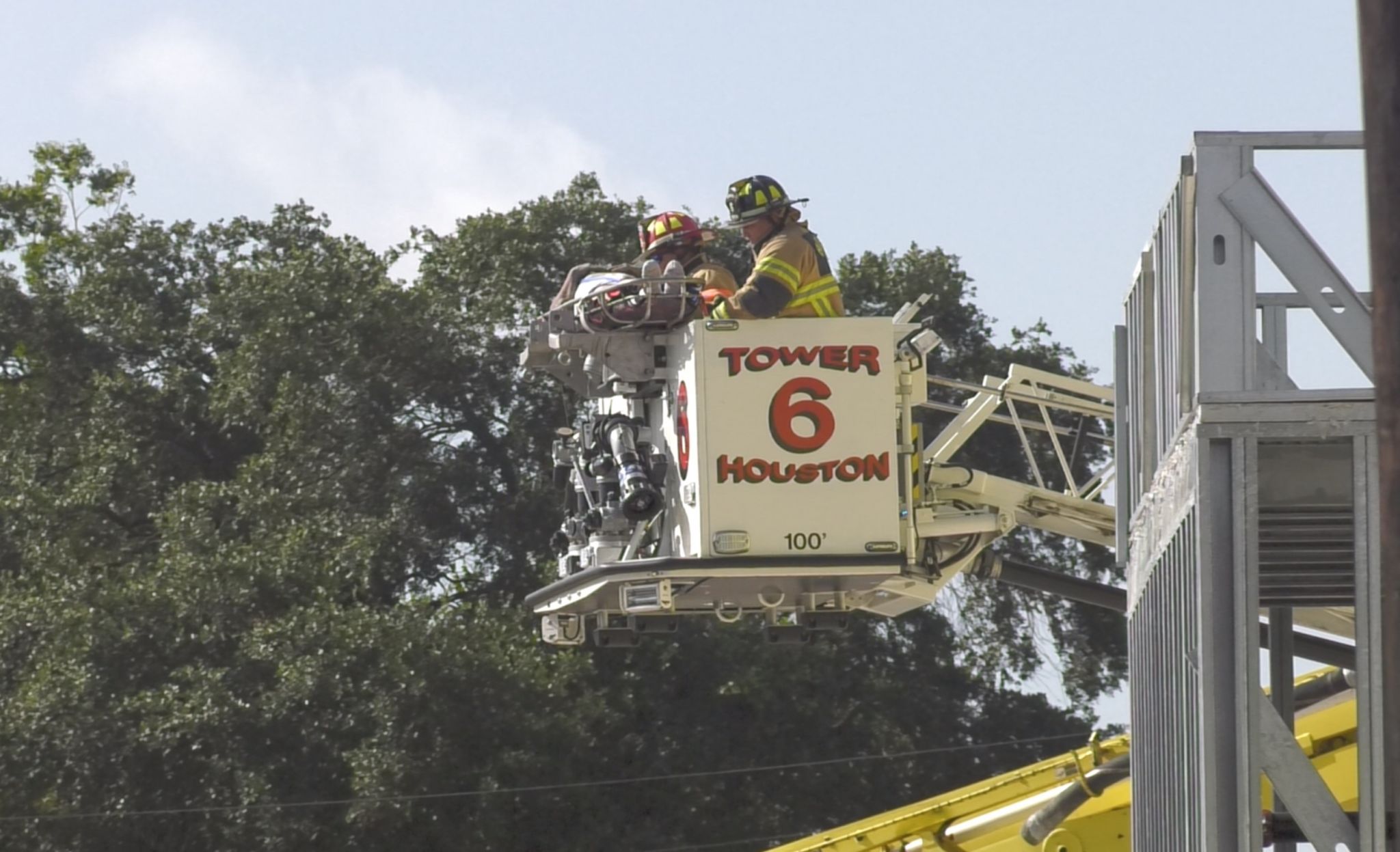 Houston firefighters rescue workers after report of floor collapse at