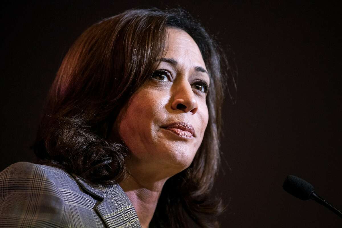 COLUMBIA, SC - JUNE 22: Democratic presidential candidate, Sen. Kamala Harris (D-CA) addresses the crowd at the 2019 South Carolina Democratic Party State Convention on June 22, 2019 in Columbia, South Carolina. Democratic presidential hopefuls are conver