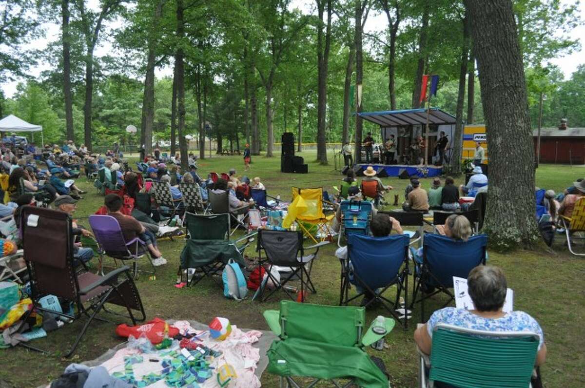 Hundreds of people from Manistee County and elsewhere around Michigan attended the 37th annual Spirit of the Woods Folk Festival on Saturday at the Dickson Township Park in Brethren.