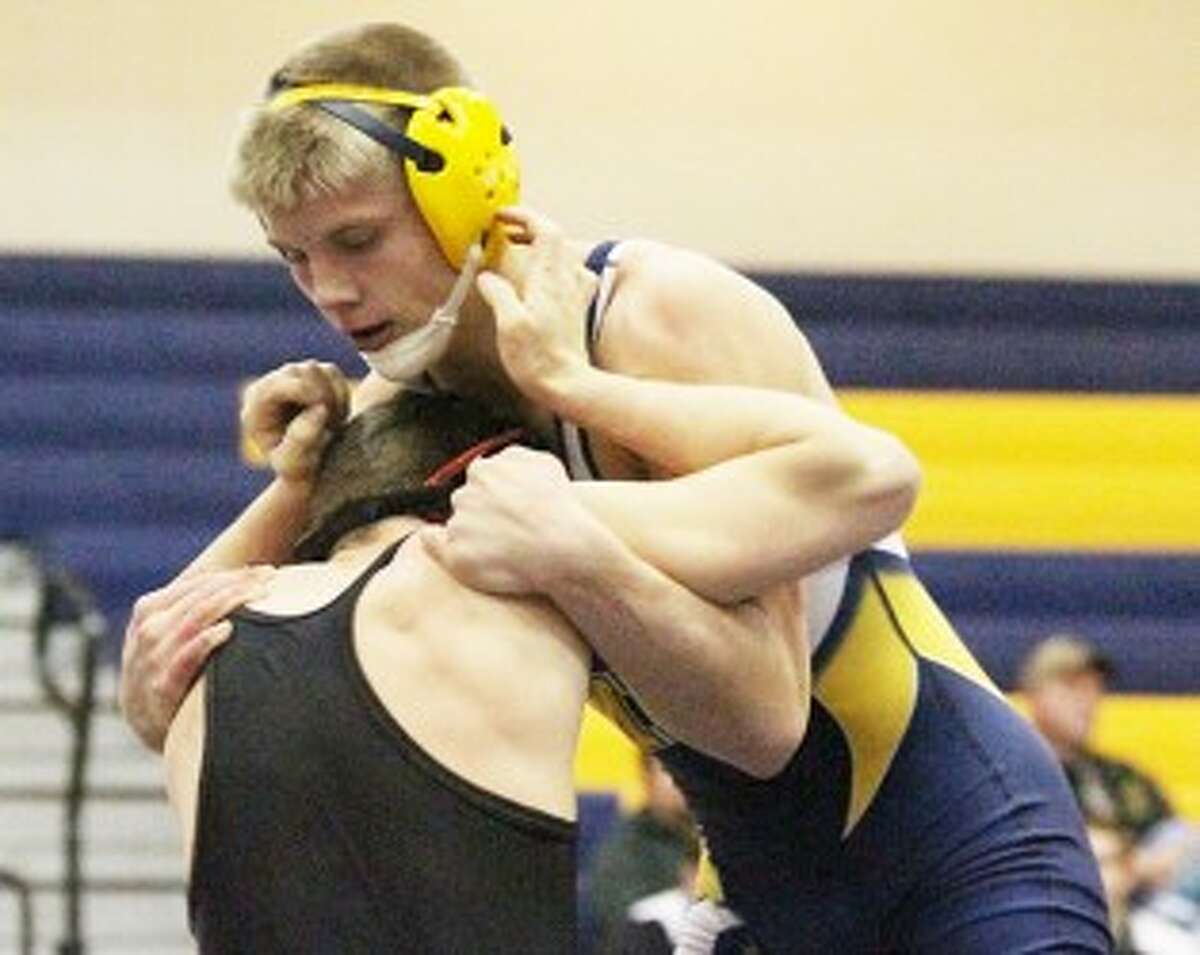 Manistee senior Haydon Codden, who has 153 career wins, is one of four Chippewas wrestling today in a Division 3 regional. (Matt Wenzel/News Advocate file photo)