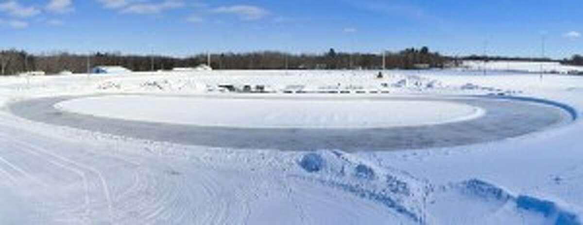 Vintage snowmobile races will be held at noon on Saturday at the Manistee County Fairgrounds.