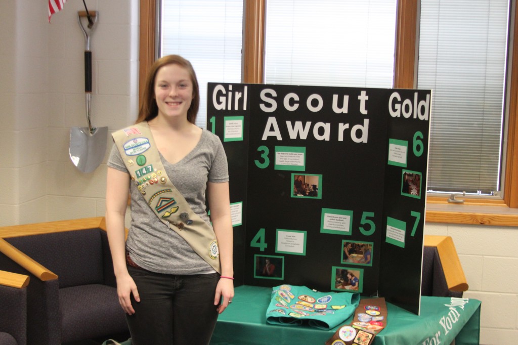 Onekama Girl Scout attains highest scouting level