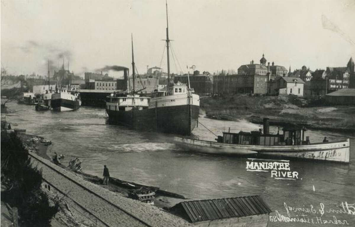 There was a time when the Manistee River Channel was bustling with all kinds of activity in the 1890s as ships provided the main source of transportation and the shipping of goods to other ports around the Great Lakes.