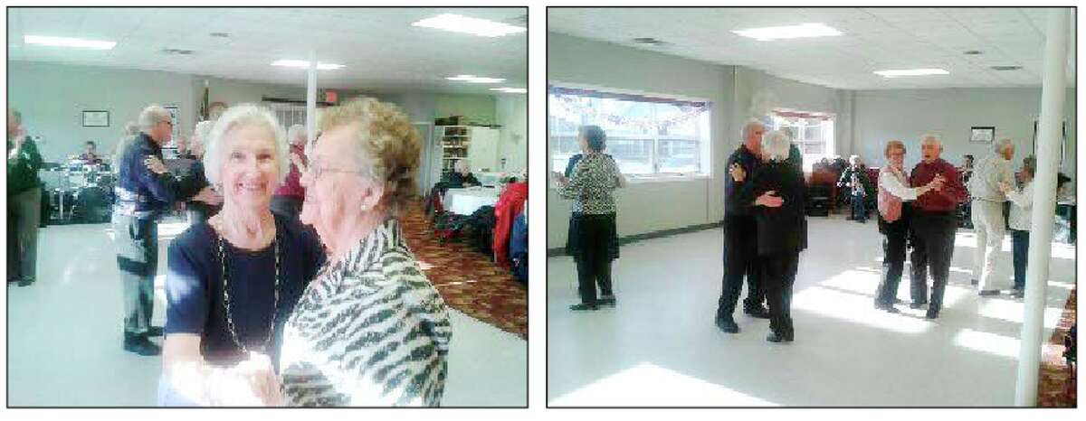 TAKING A SPIN: Area seniors take a spin on the dance floor during the Manistee County Senior Center's "Over 50 Dance" on April 20. The event offered great food, great company and great music. (Courtesy photos)