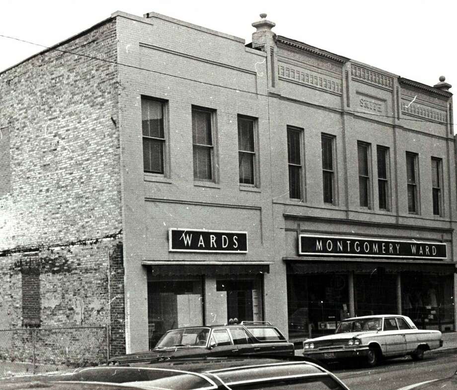 The opening of the Montgomery Ward store Manistee News Advocate