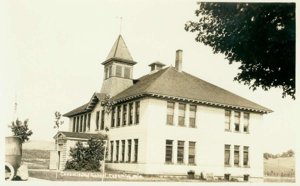 The Copemish School is shown in this early 1930s photograph.